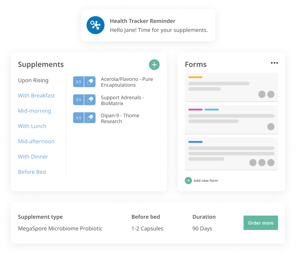 Build and assign Biocanic forms